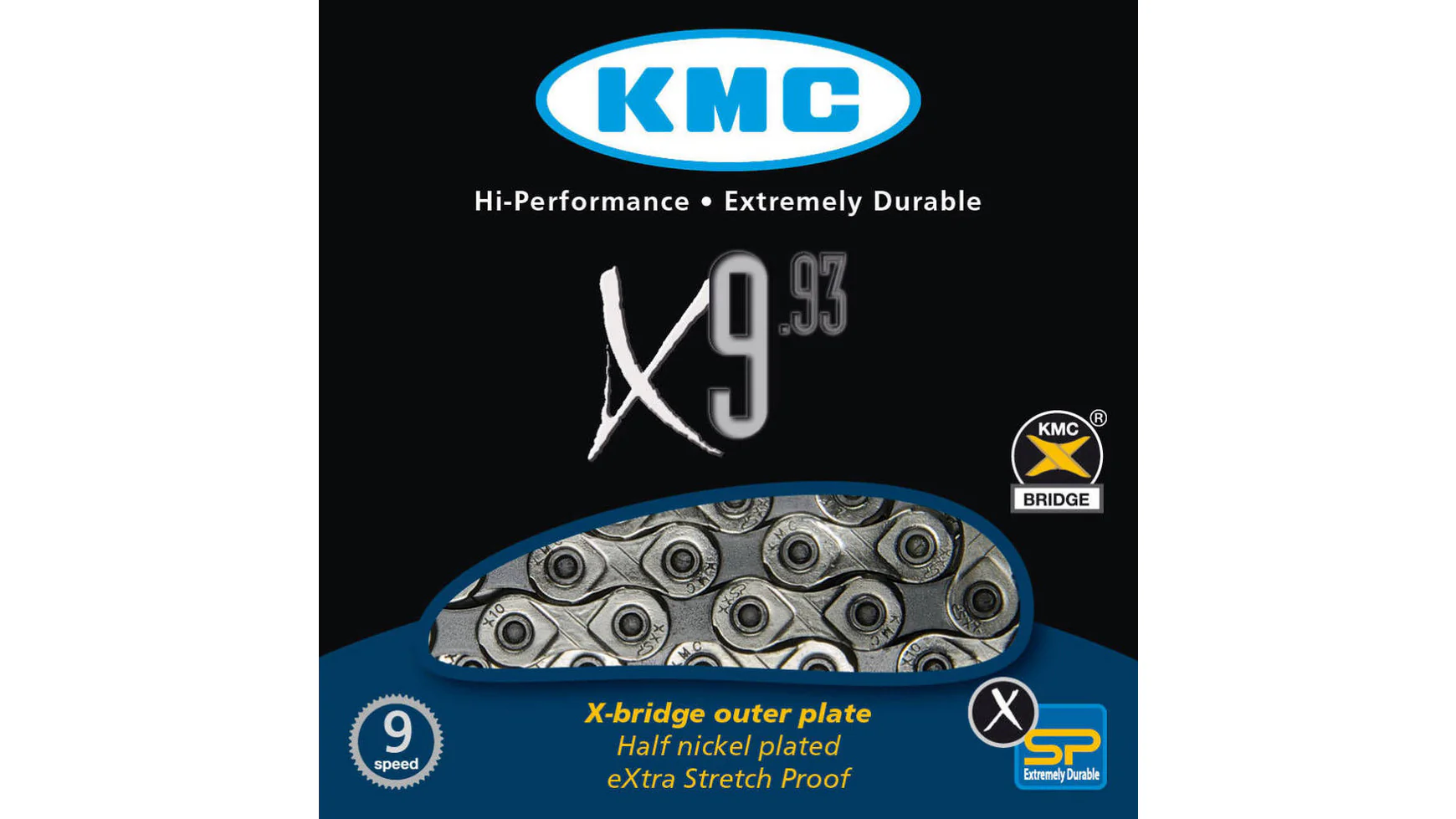 KMC Kette X9-93 9-fach