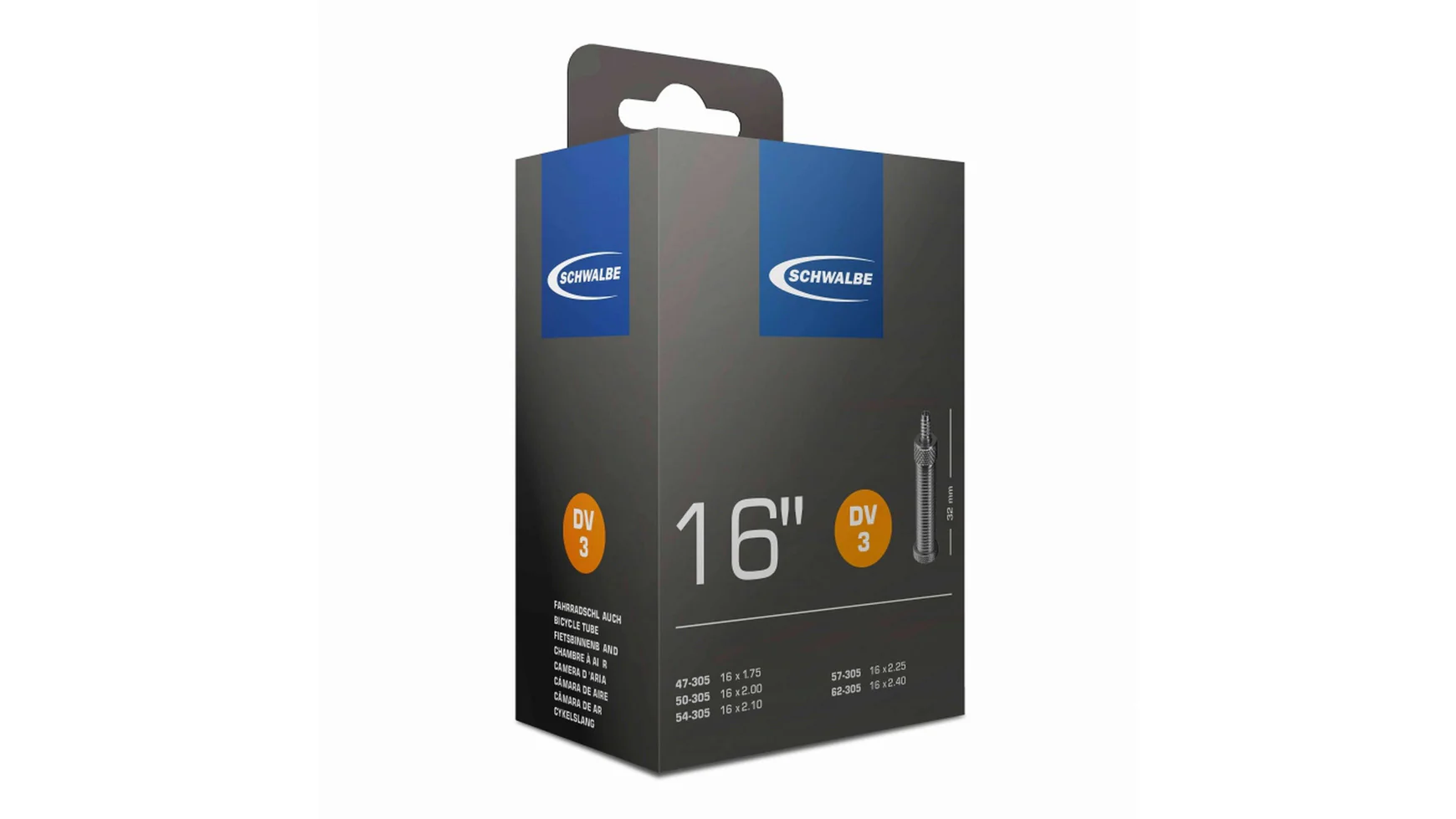 Schwalbe DV 3 Schlauch 16 Zoll