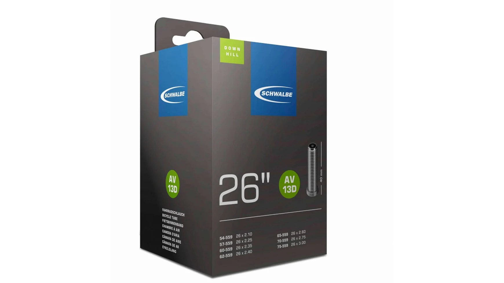 Schwalbe Schlauch AV13D 26 Zoll DH